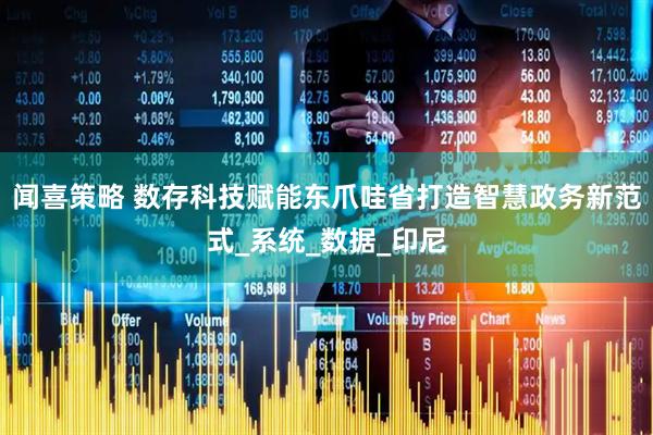 闻喜策略 数存科技赋能东爪哇省打造智慧政务新范式_系统_数据_印尼