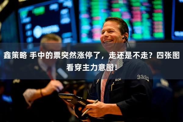 鑫策略 手中的票突然涨停了，走还是不走？四张图看穿主力意图！